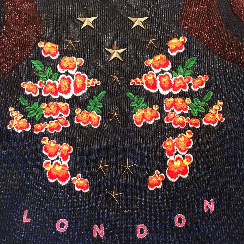 Three Floor Couture London Embellished Star Top 💛